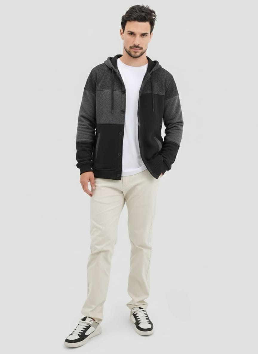 FULL BOTTON SWEATSHIRT