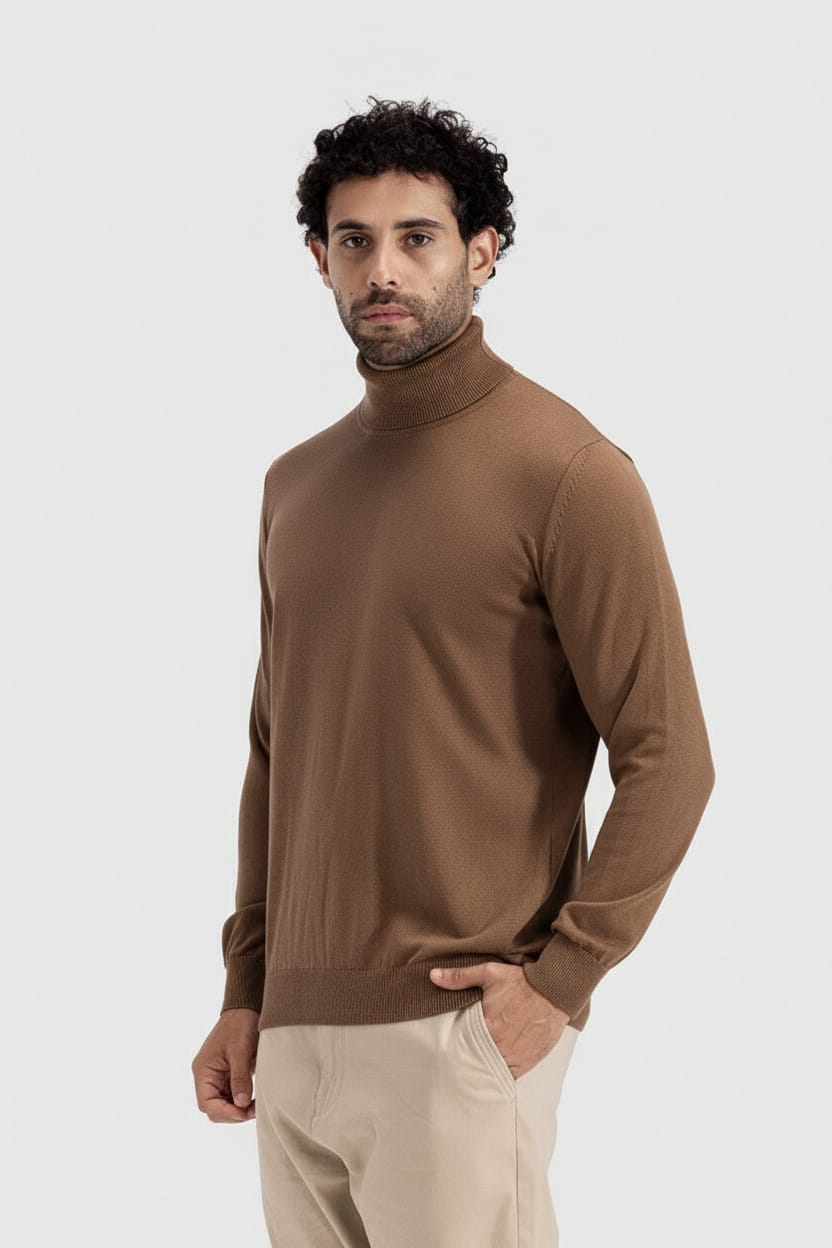 Slim Fit Turtleneck Pullover