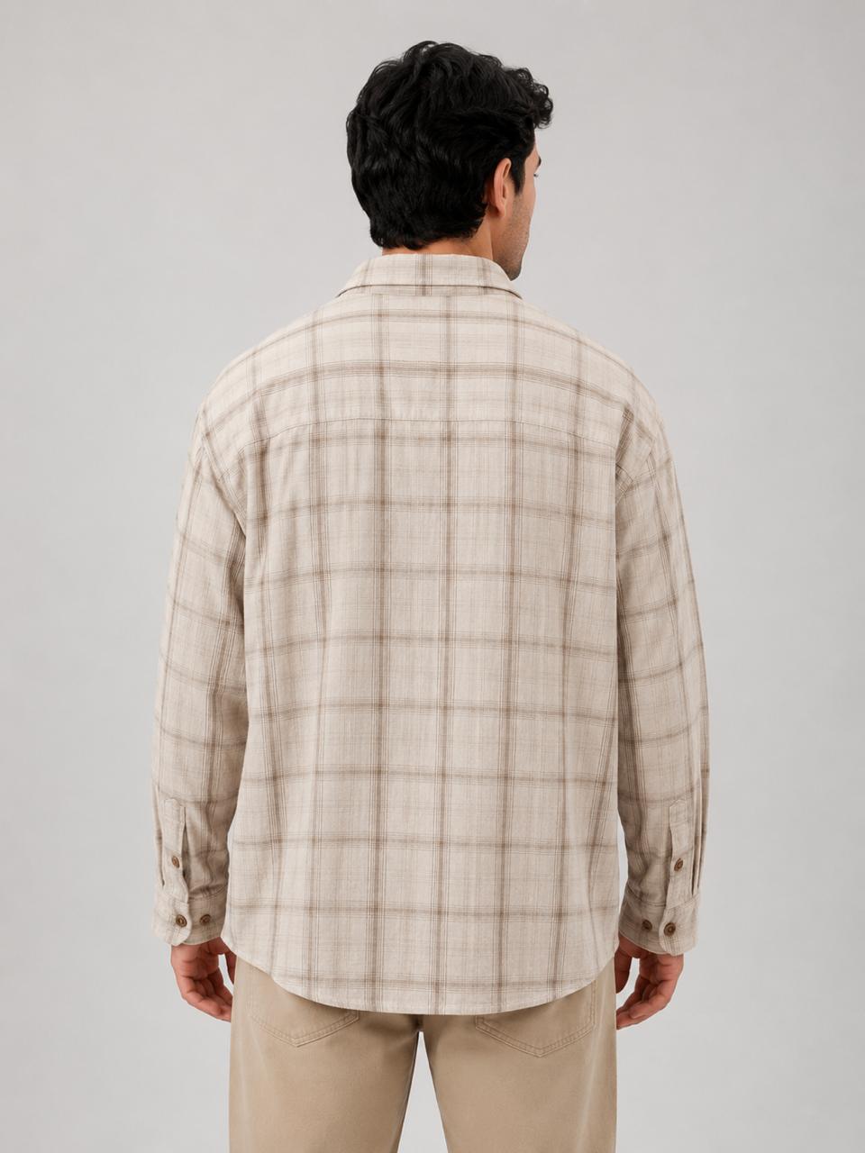 Over Size Checked Shirt