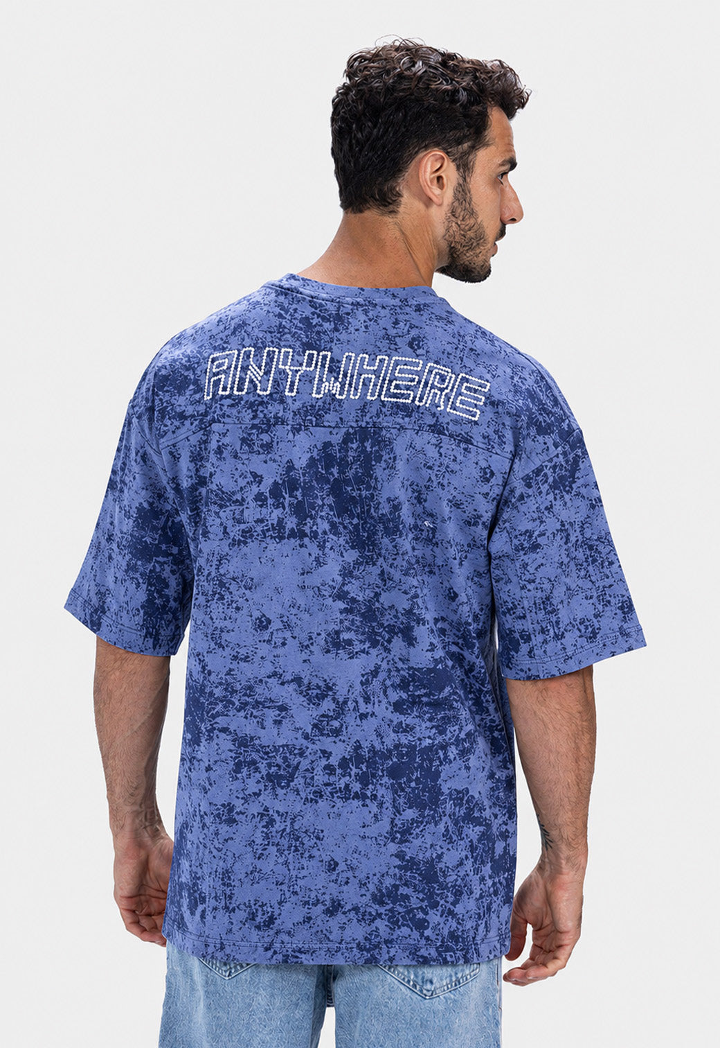 Crew Neck Over Size Printed T-shirt