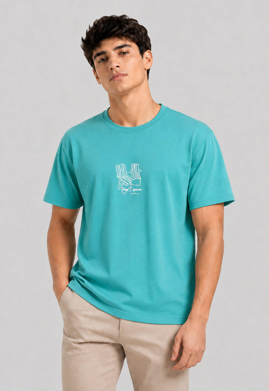 Crew Neck Printed T-shirt
