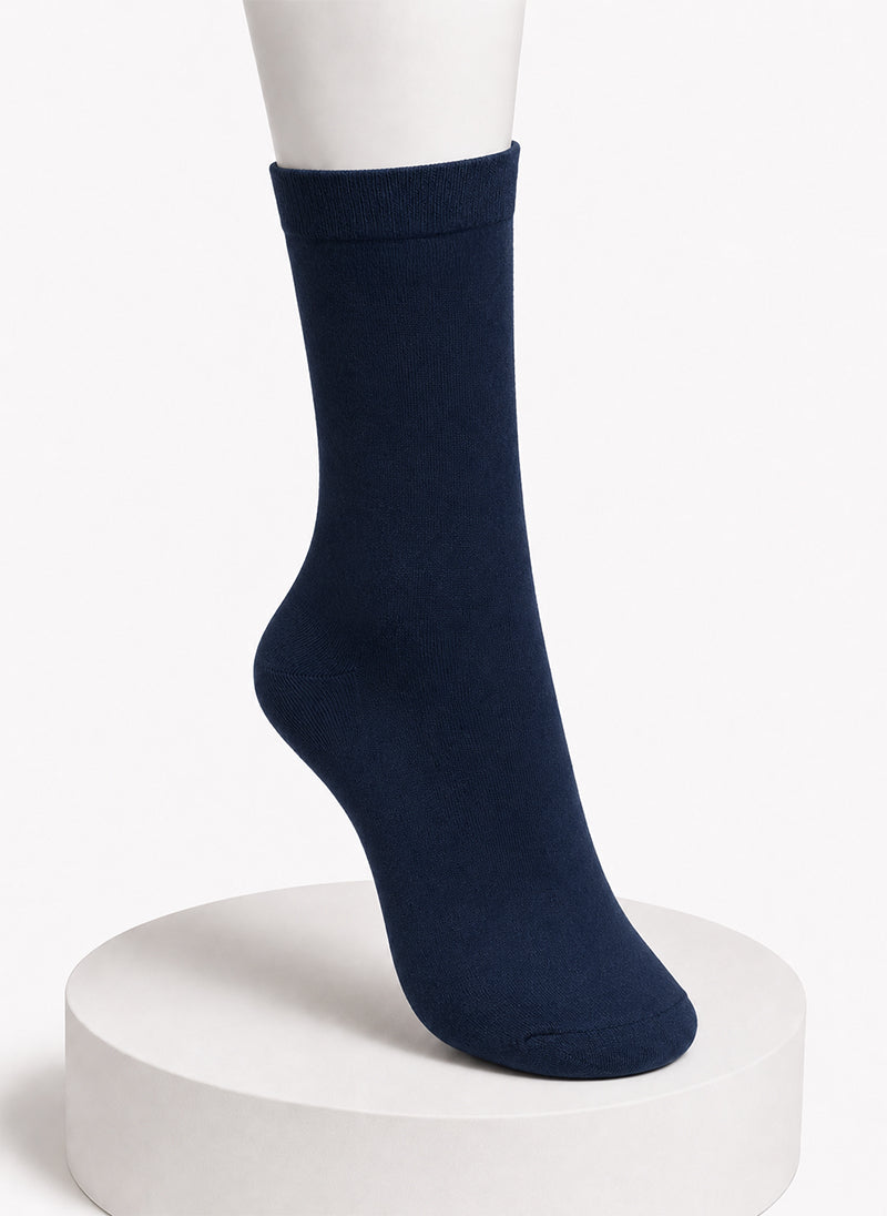 Navy Towel Socks