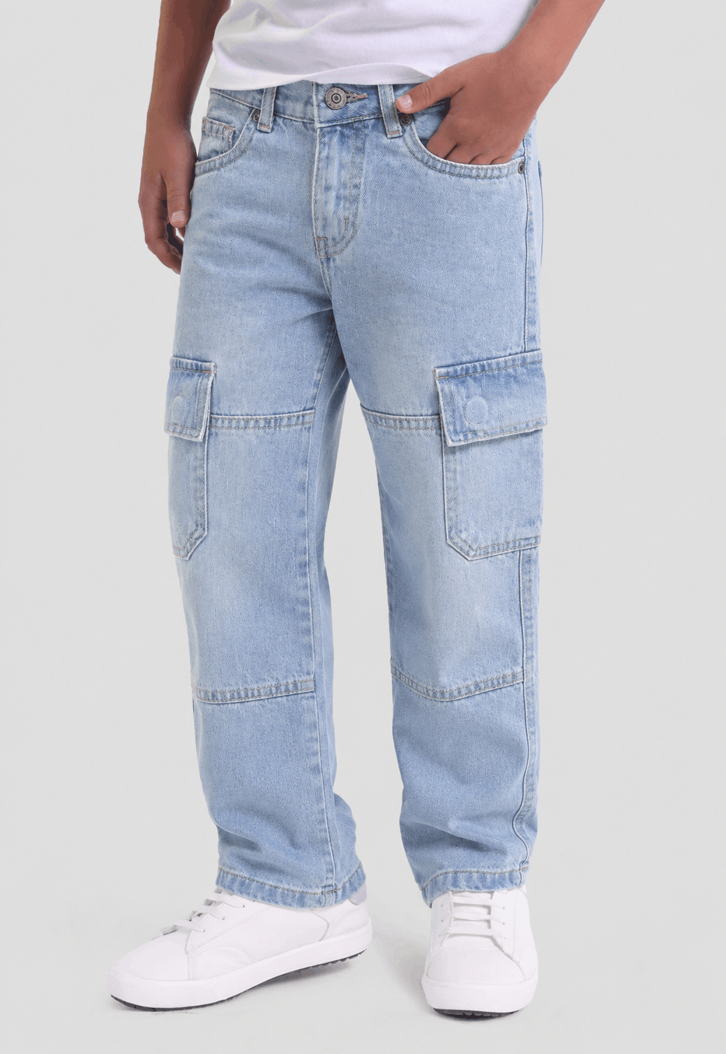 kids Wide Leg Denim Pant