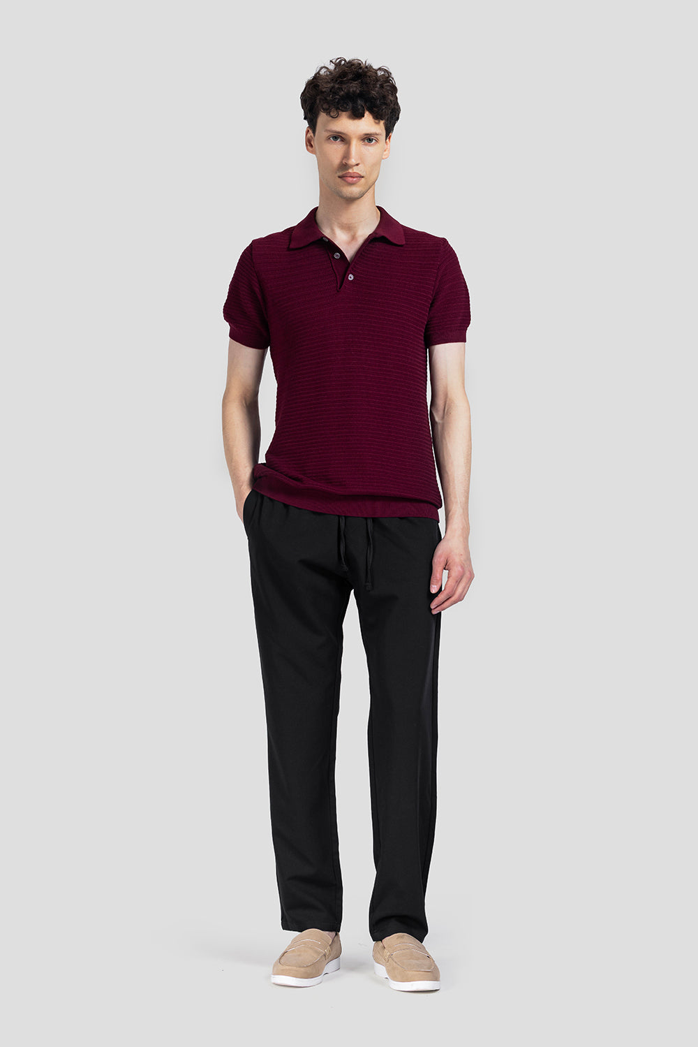 black reguler fit chino pant