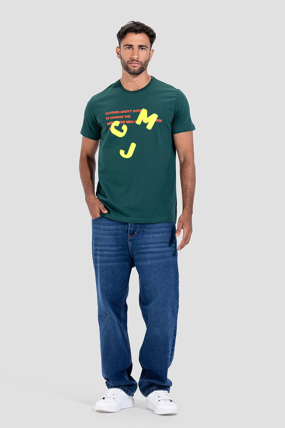 Crew Neck Printed T-Shirt