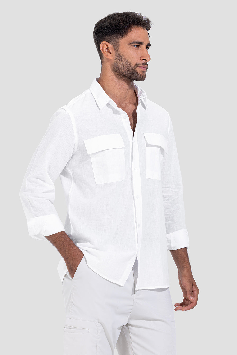 Slim Fit Linen Shirt
