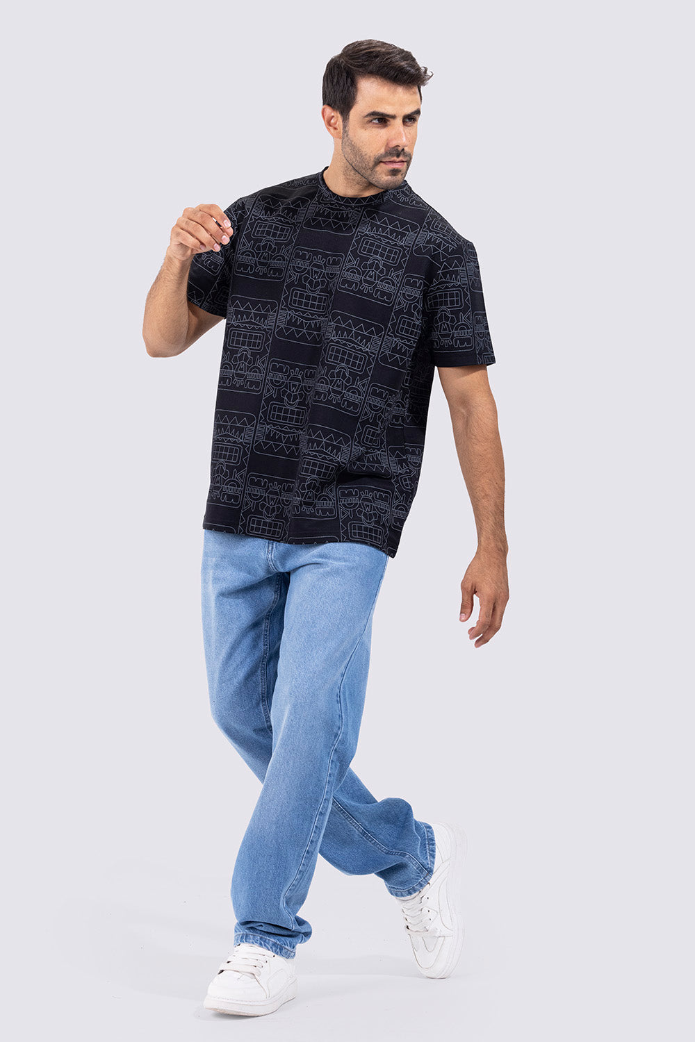 Crew Neck Printed T-shirt