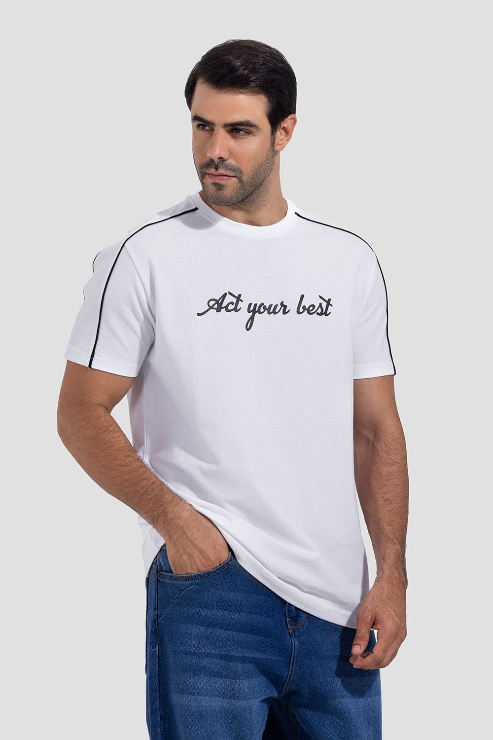 Crew Neck Printed T-shirt