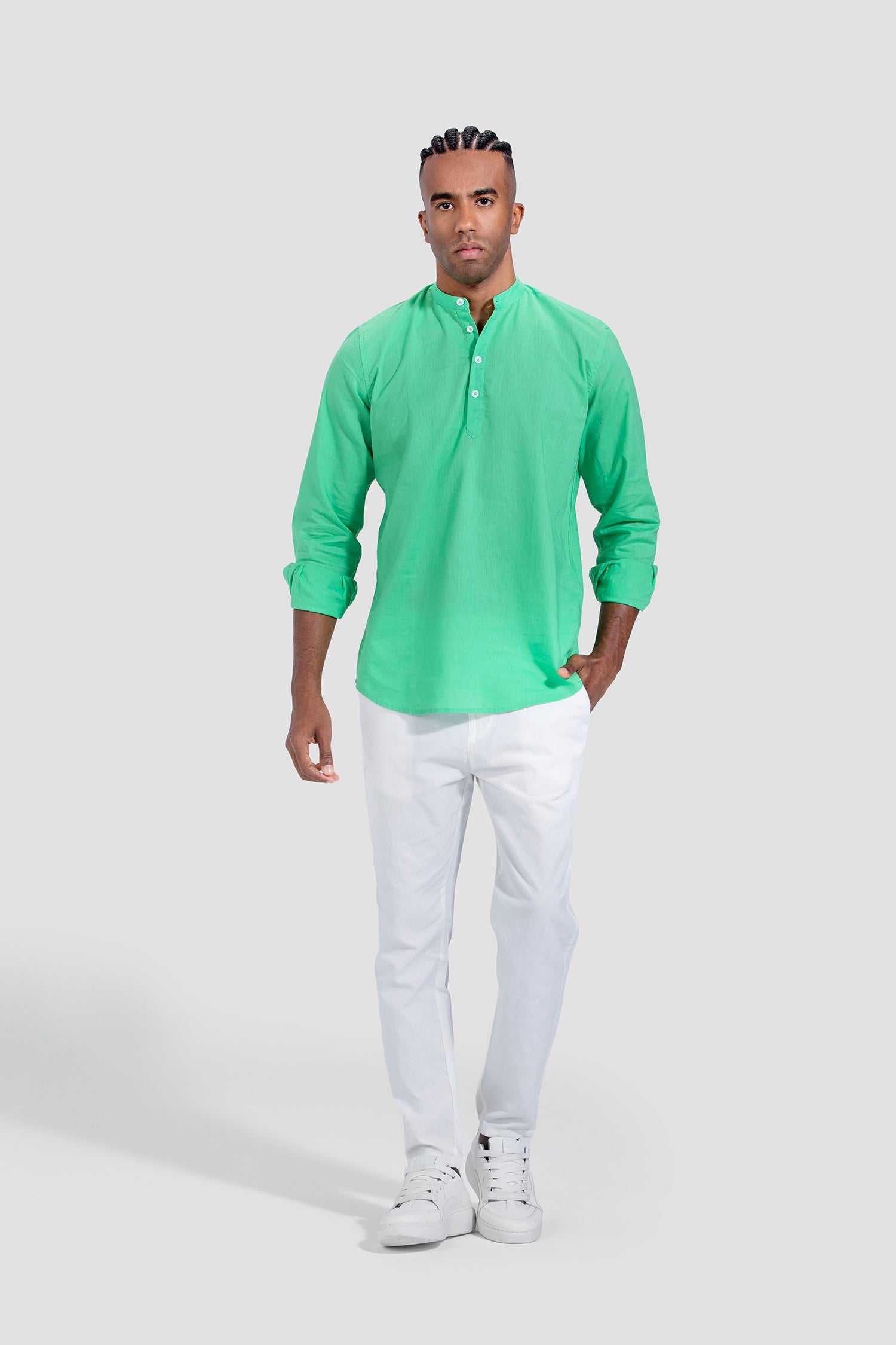 Slim Fit Solid Shirt