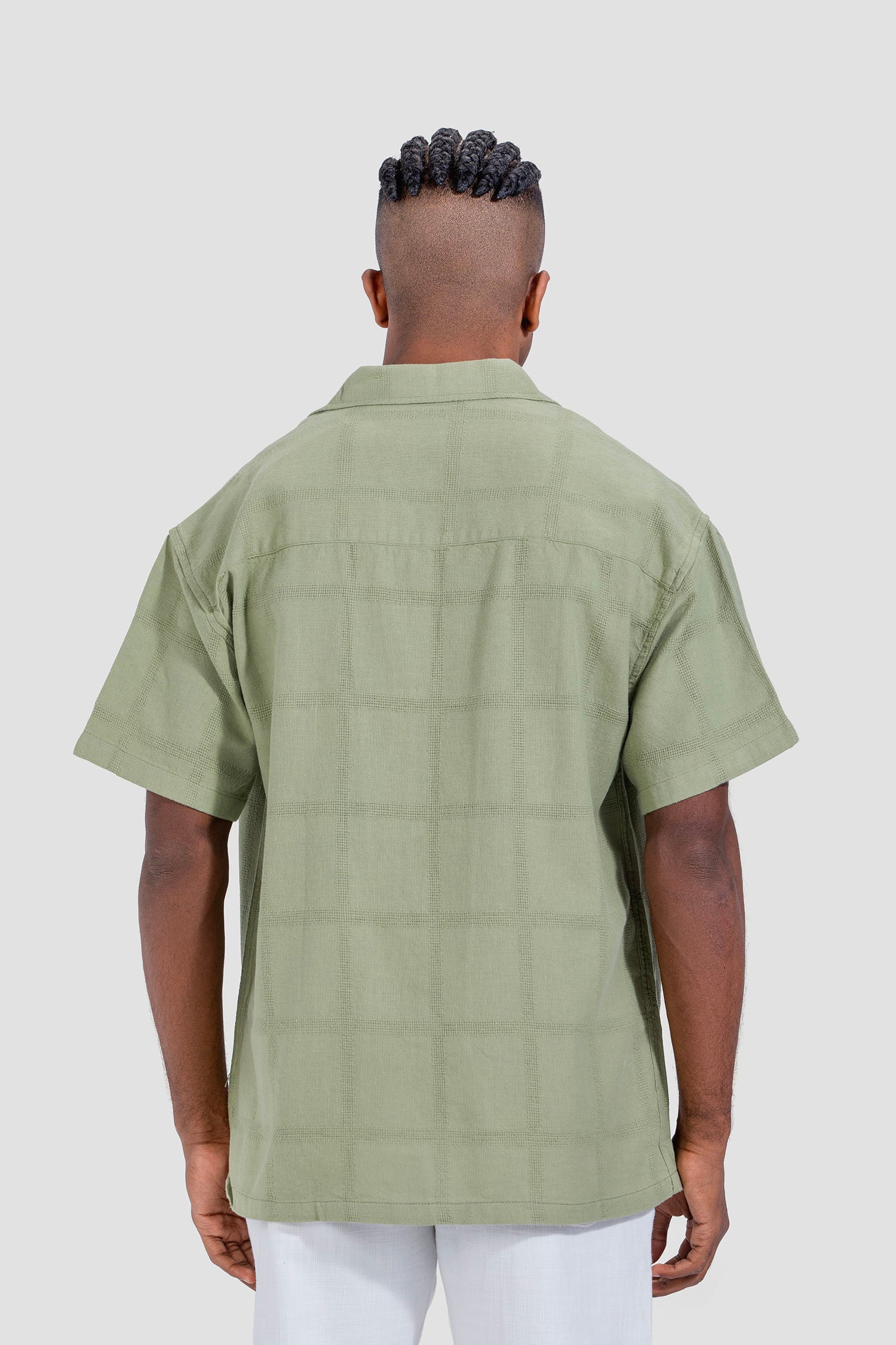 Checked Over Size Shirt