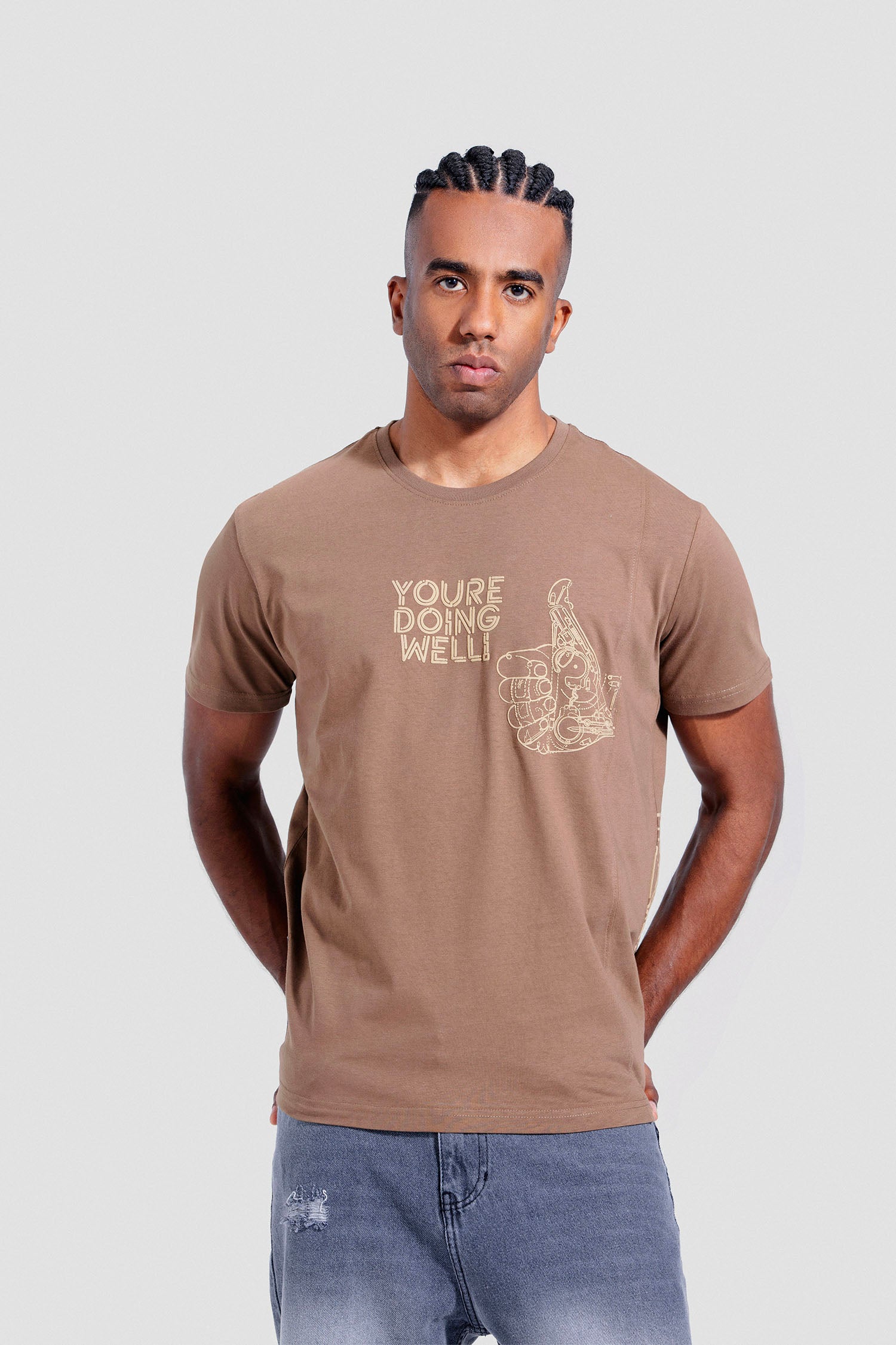 Crew Neck Printed T-shirt