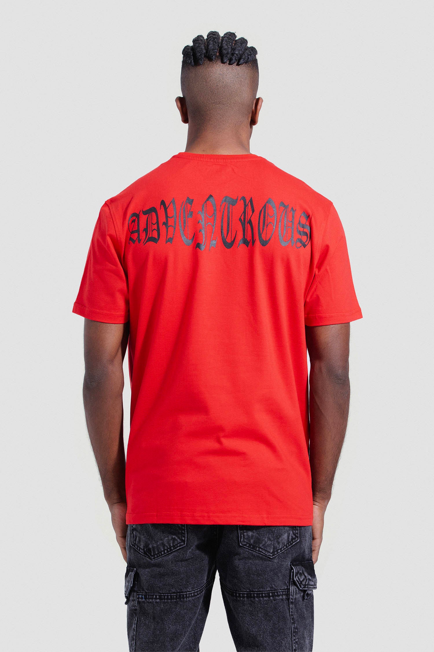 Navy Printed Crew Neck T-Shirt