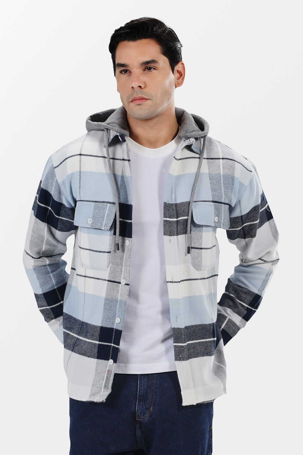 Checked Over Size Shirt