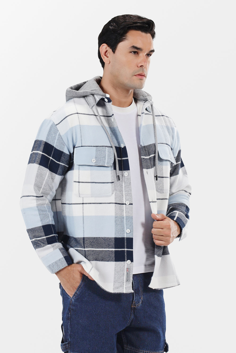 Checked Over Size Shirt