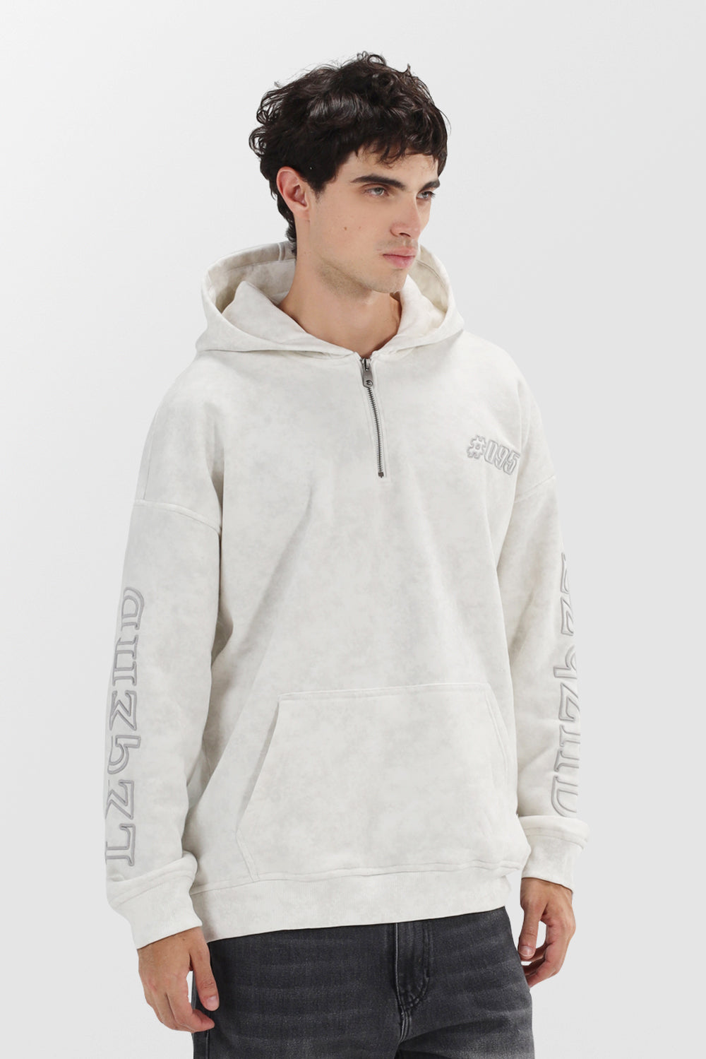Quarter Zipper Hoodie Sweatshirt