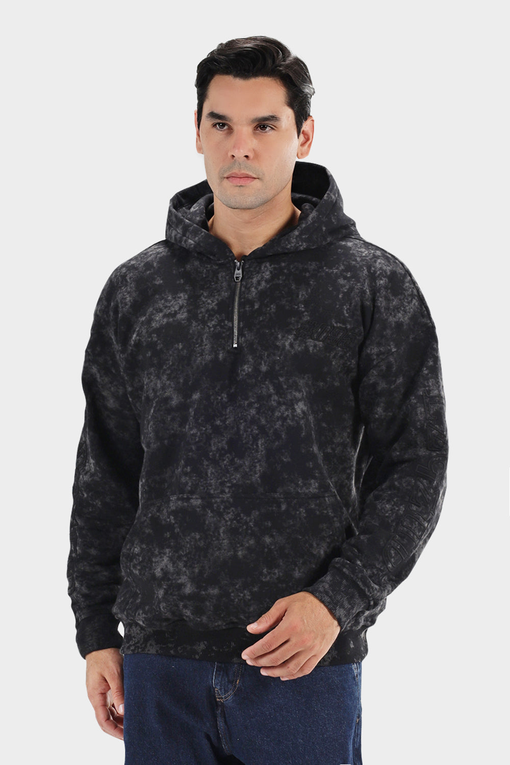 Quarter Zipper Hoodie Sweatshirt