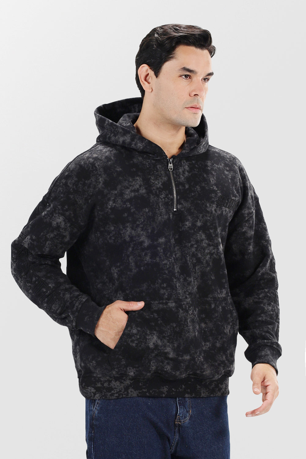 Quarter Zipper Hoodie Sweatshirt