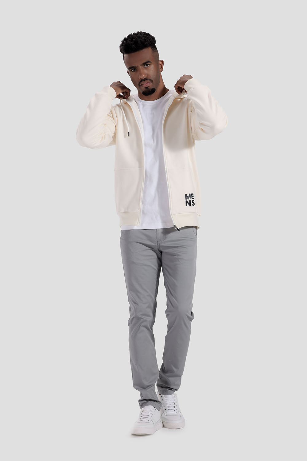 Off White Full Zipper Hoodei Sweatshirt