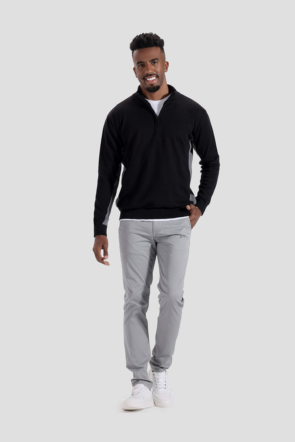 Black Slim Fit Pullover