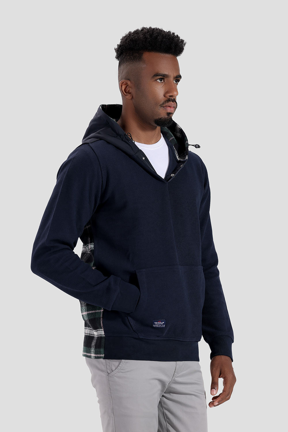 Navy blue hoodie sweatshirt on sale