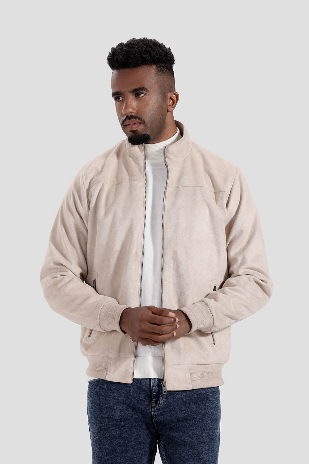 Beige Casual Jacket