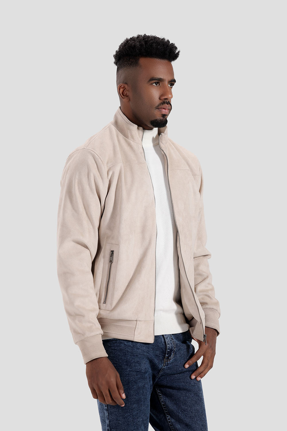 Beige Casual Jacket