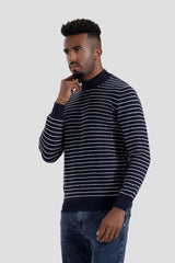 Navy Slim Fit Pullover