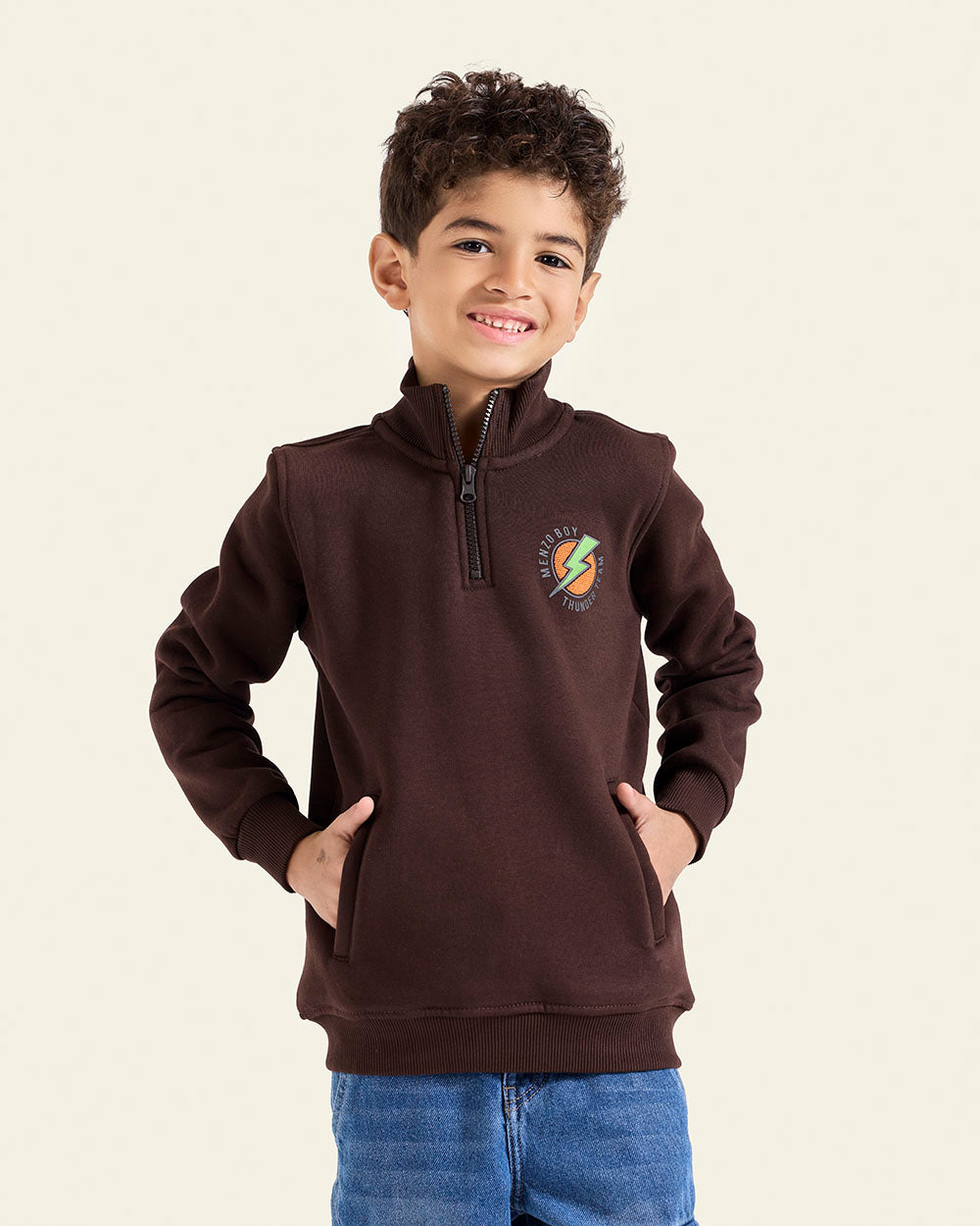 Quarter Zip Kids Sweatshirt