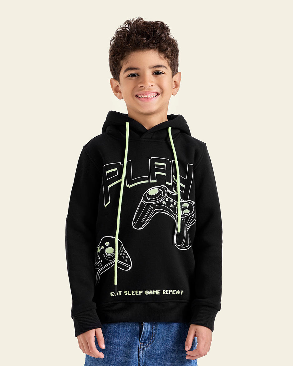 Printed Hoodie Sweatshirt