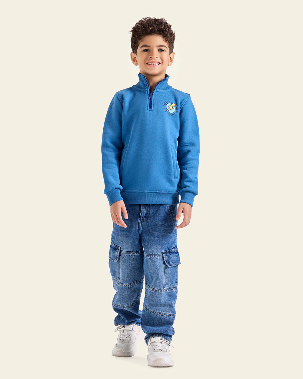 Quarter Zip Kids Sweatshirt