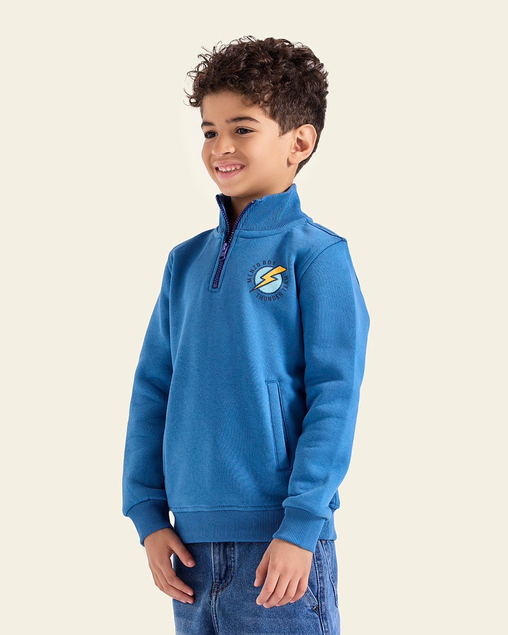 Quarter Zip Kids Sweatshirt