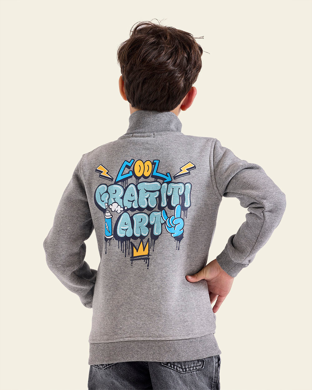 Quarter Zip Kids Sweatshirt