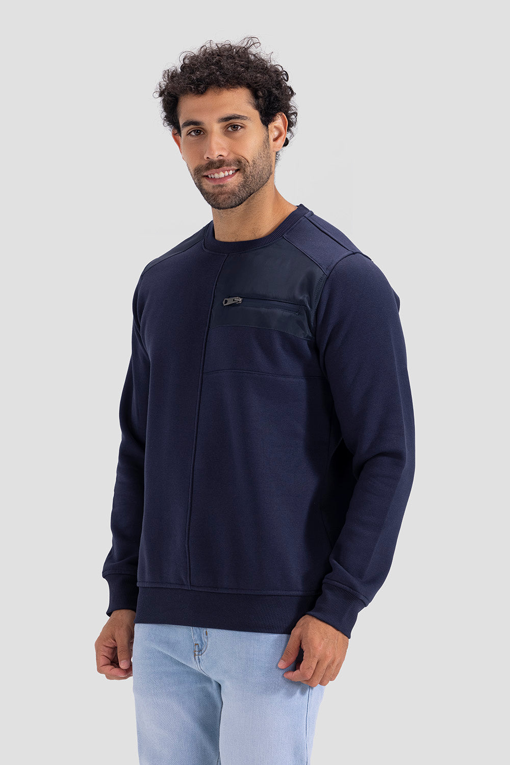 Slim Fit Crew Neck Sweatshirt