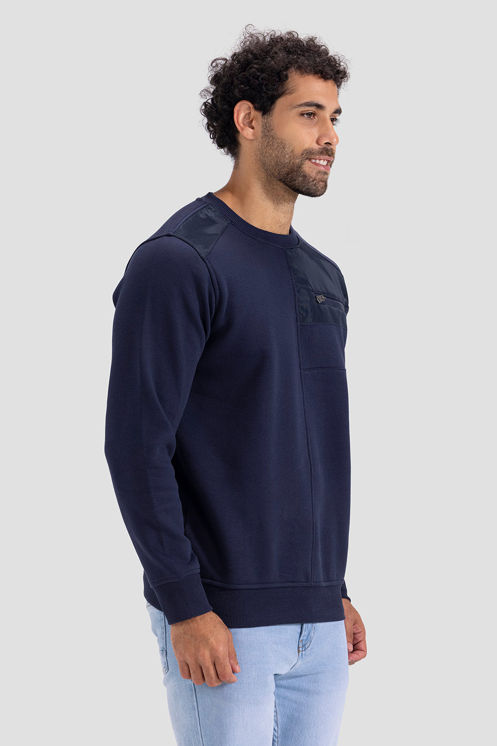 Slim Fit Crew Neck Sweatshirt