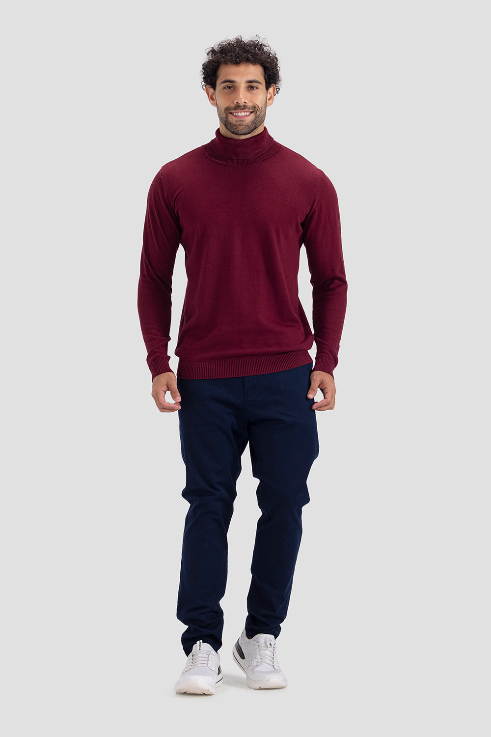 turtle neck slim fit pullover