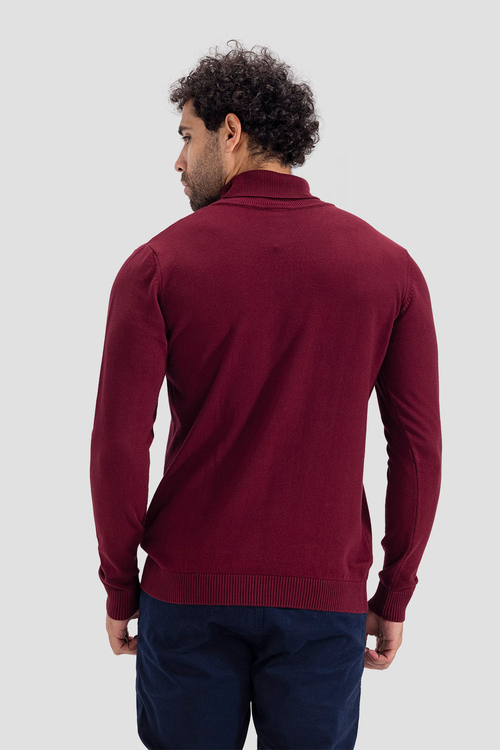 turtle neck slim fit pullover