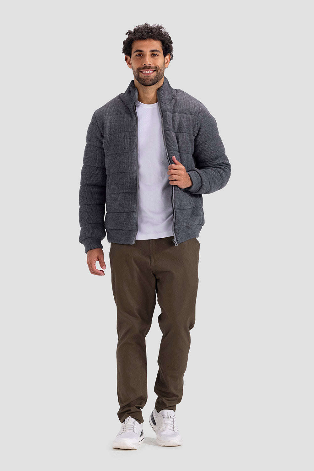 slim fit knitted jacket