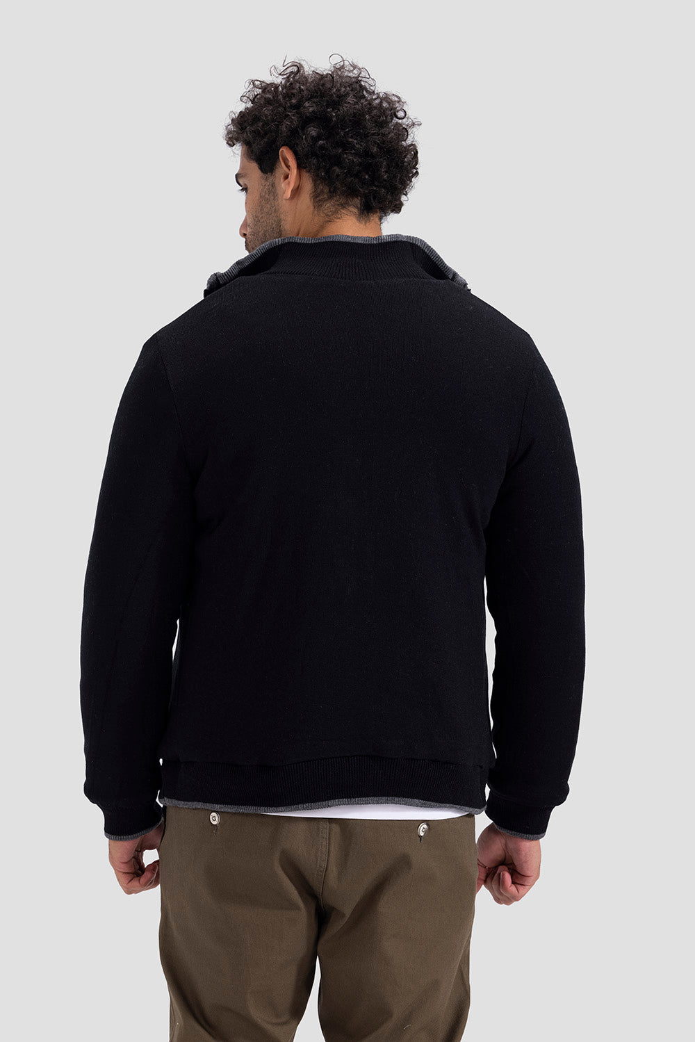 slim fit knitted jacket