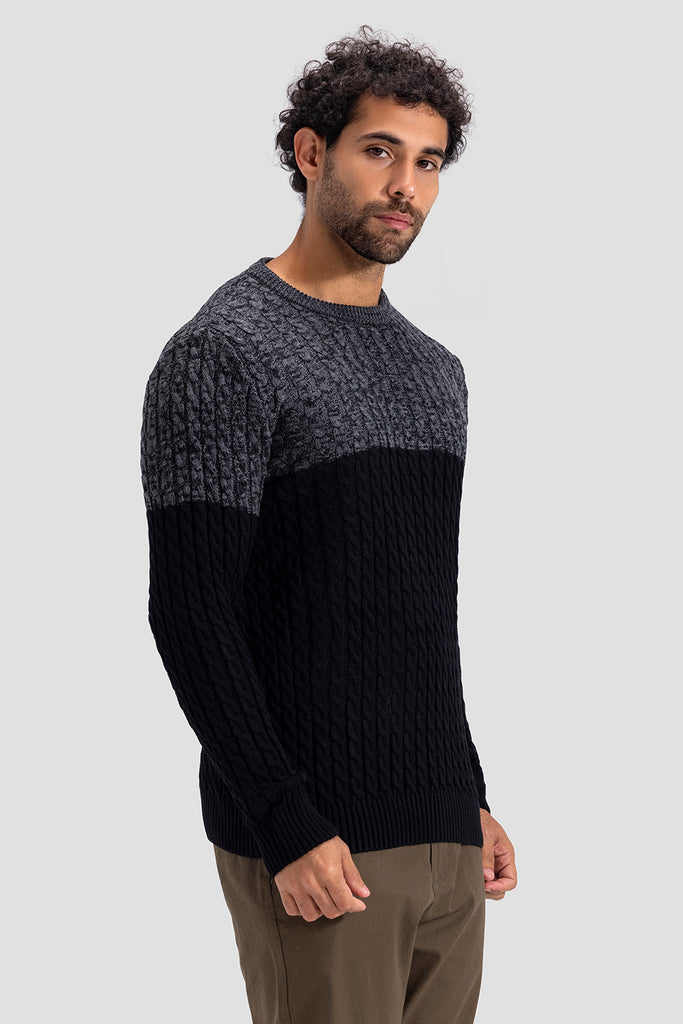 slim fit crew neck pullover