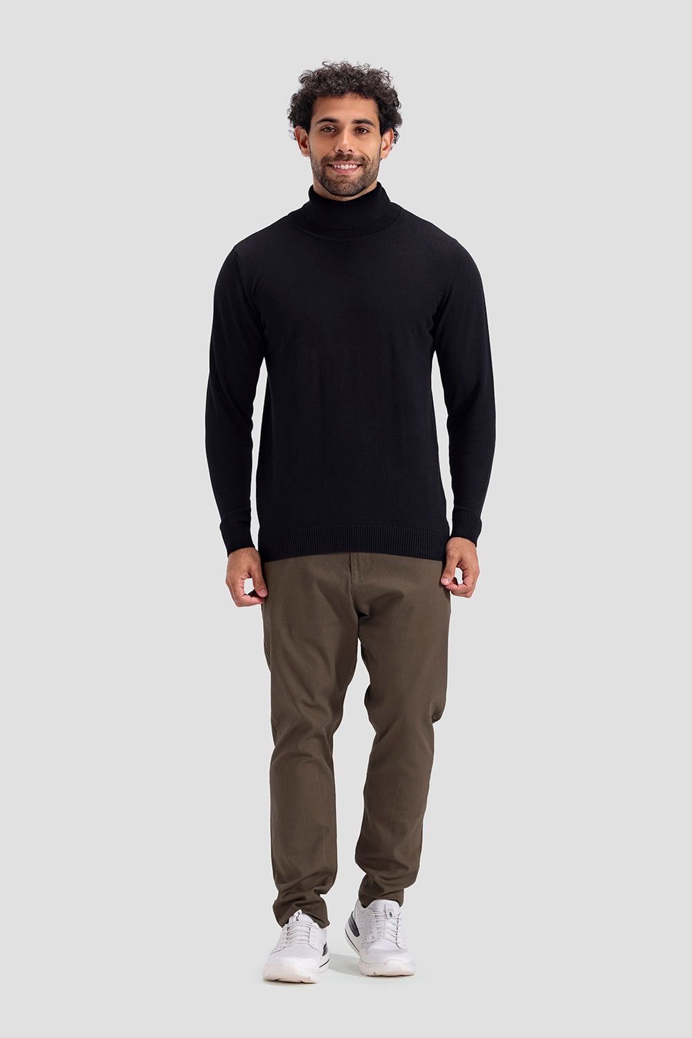 turtle neck slim fit pullover