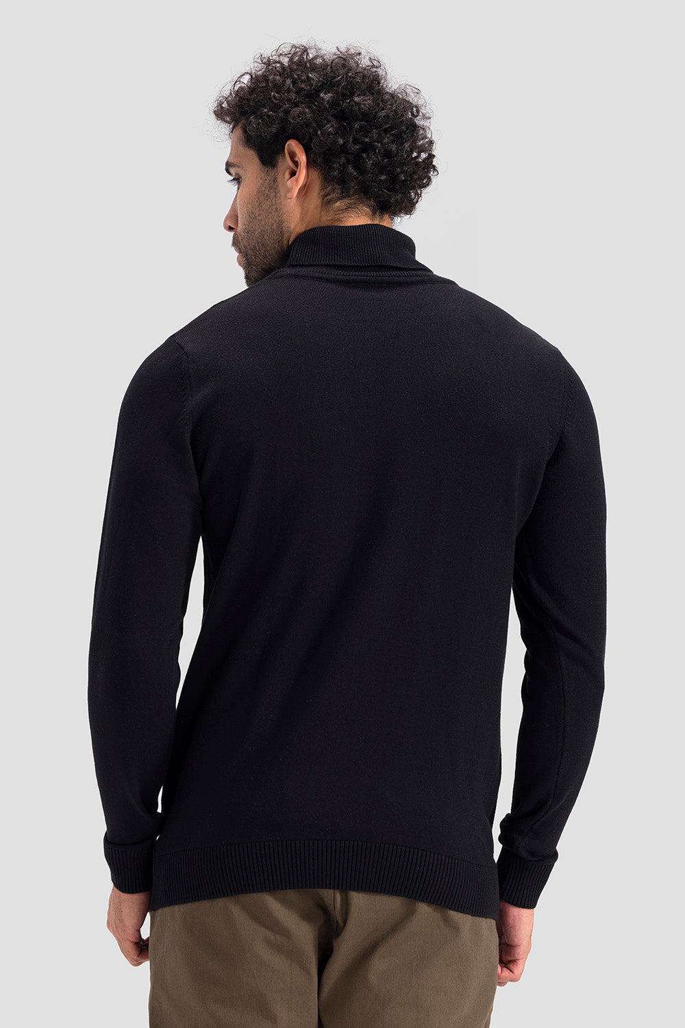 turtle neck slim fit pullover