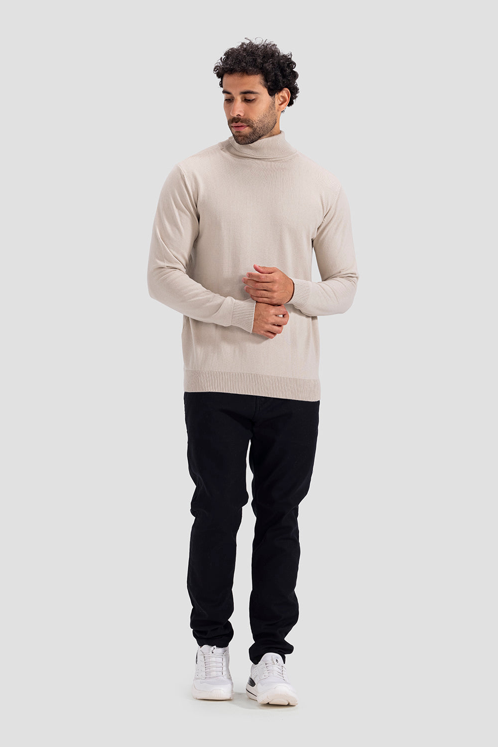 turtle neck slim fit pullover