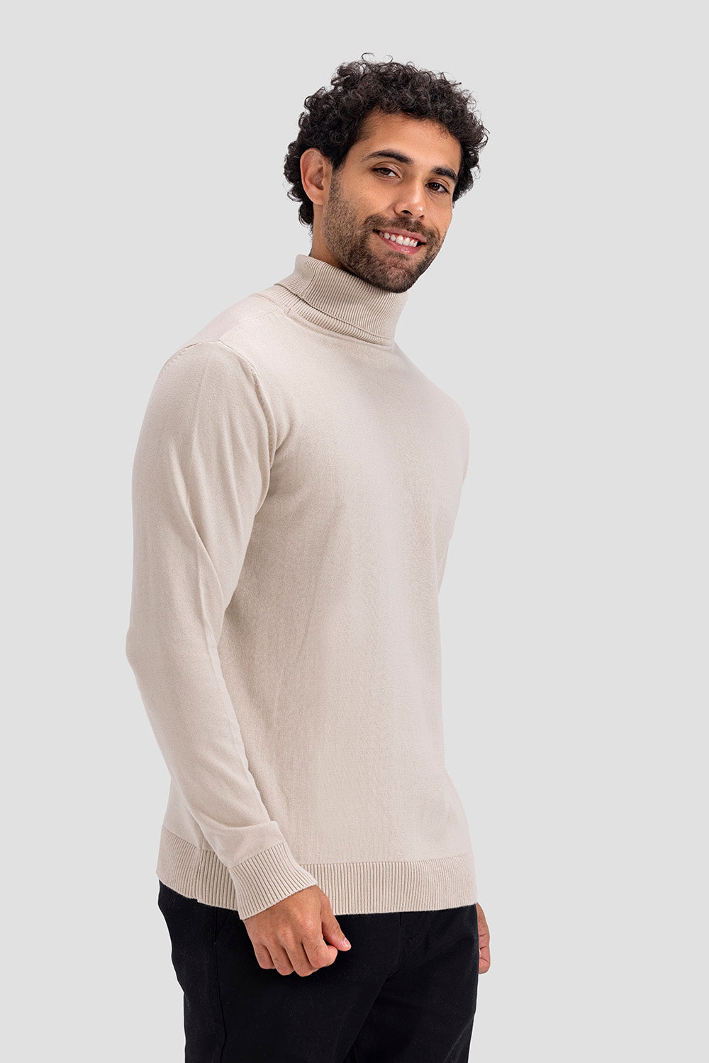 turtle neck slim fit pullover