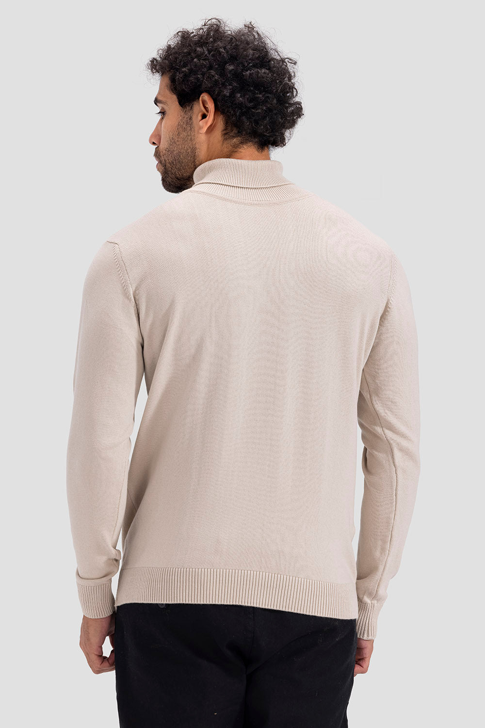 turtle neck slim fit pullover