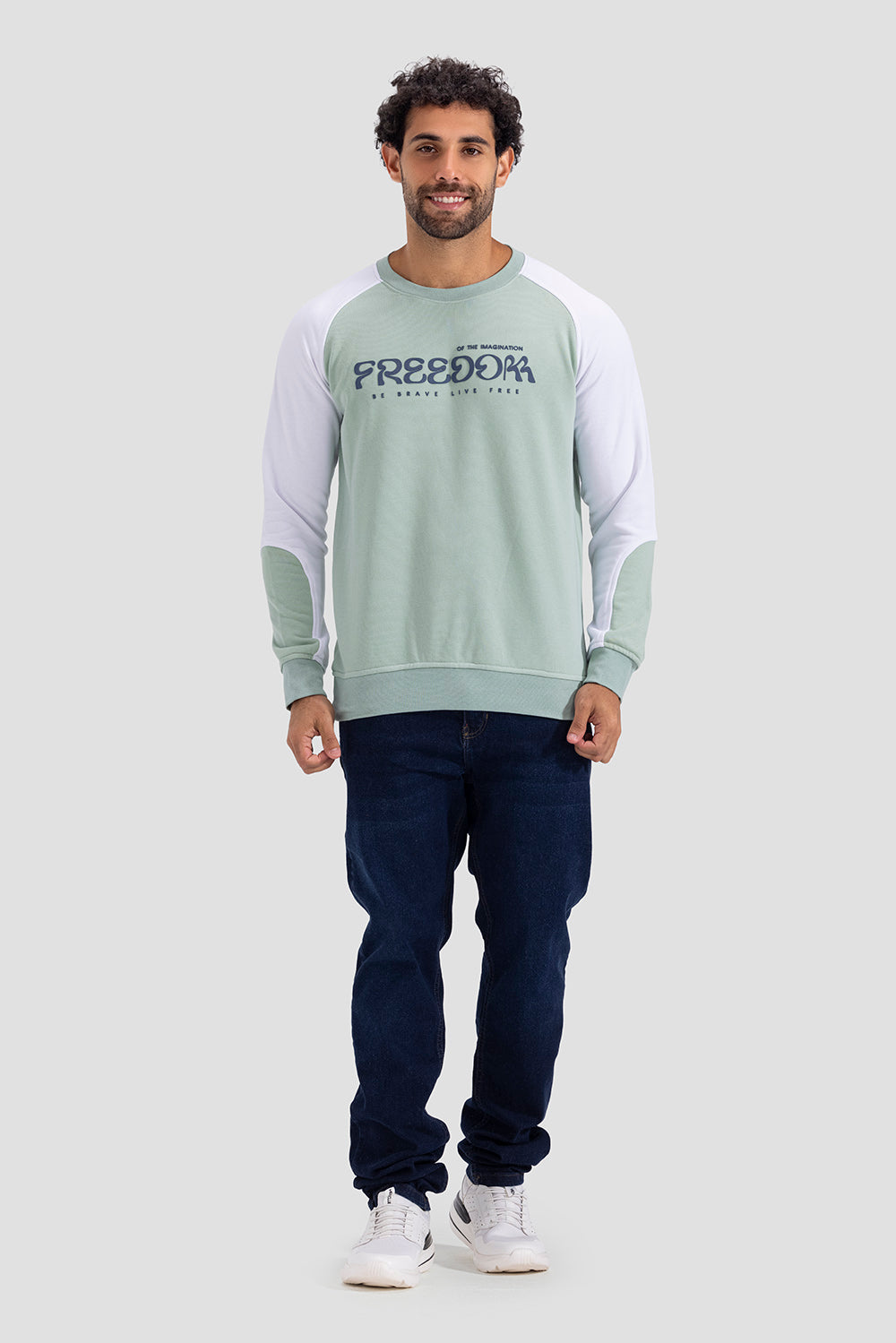 Crew Neck Printed Sweatshirt