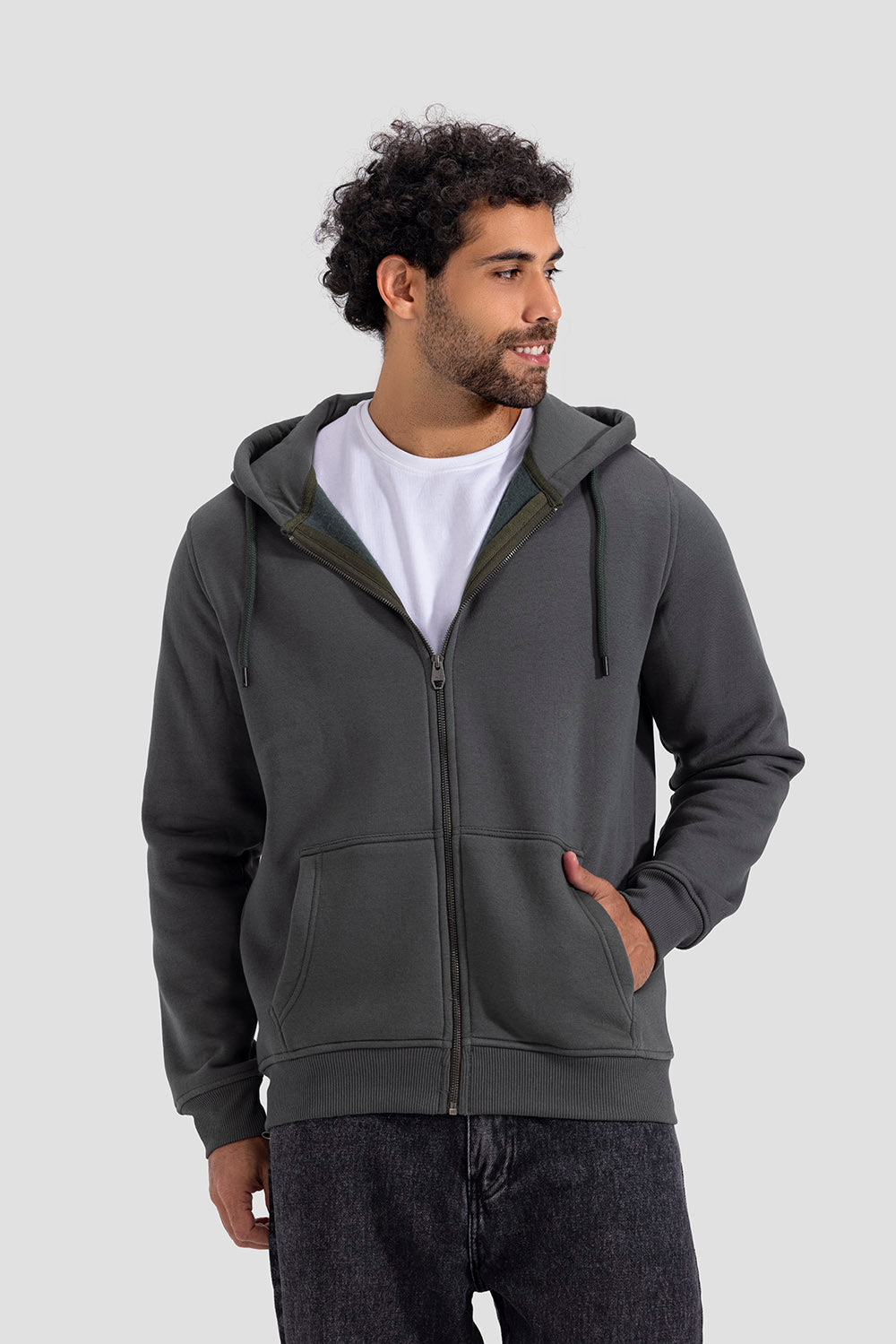 Full Zipper Hoodie Sweatshirt