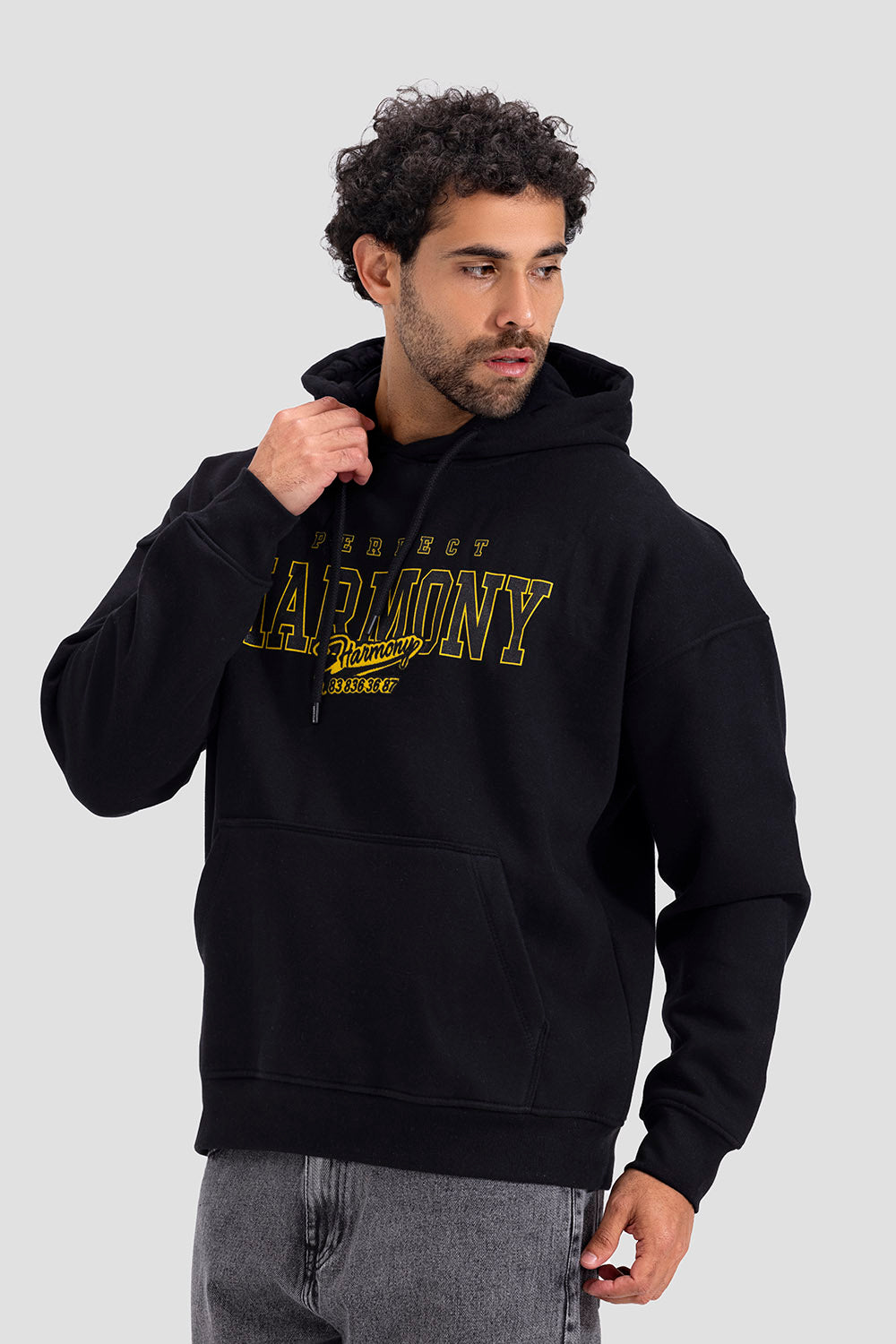 Over Size Printed Hoodie Sweatshirt