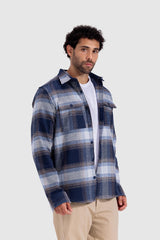 Checked Hoodie Overshirt