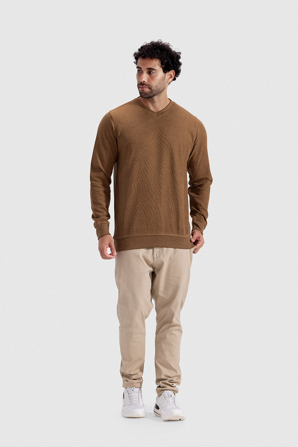 v neck sweatshirt