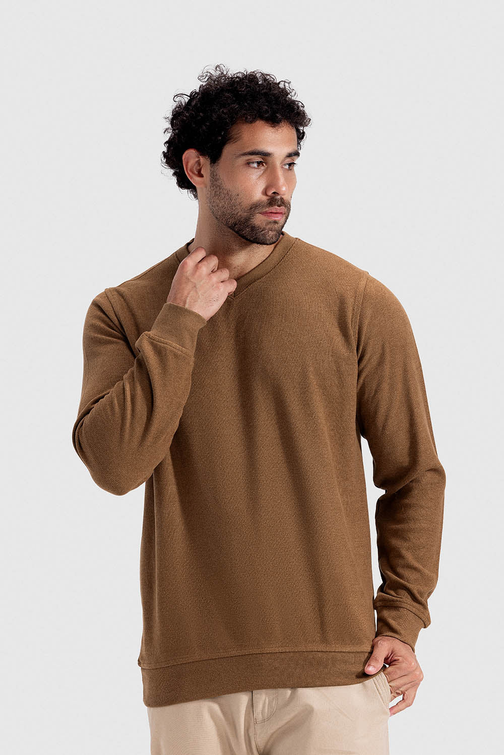 v neck sweatshirt